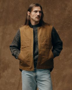 Tin Cloth Insulated Work Vest - Dark Tan