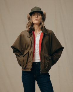 Women's Shelter Cloth Short Work Jacket - Dark Tan